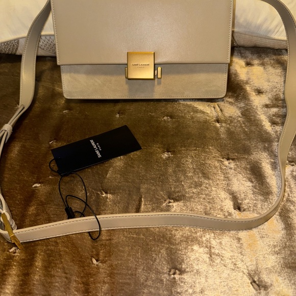 Brand New Saint Laurent Bellechasse In Dark Beige. - Picture 2 of 4